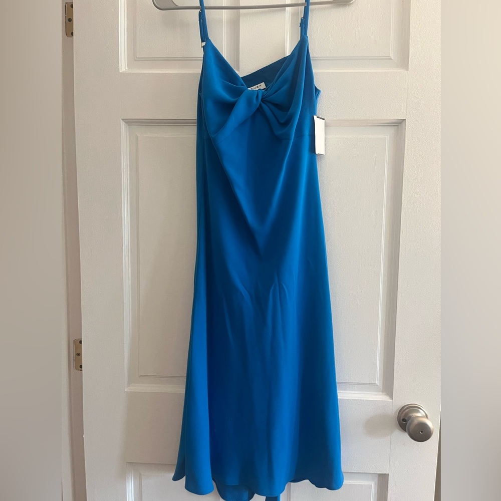 Blue midi dress